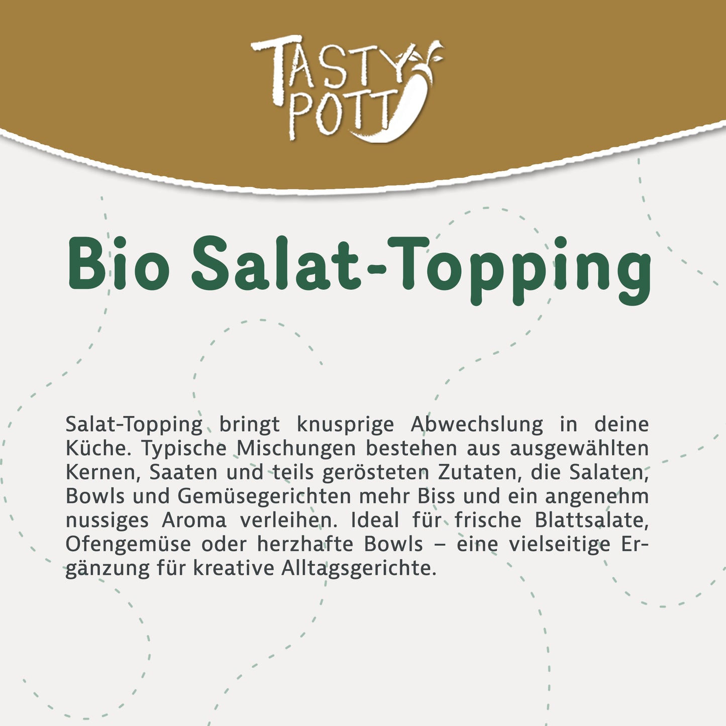 Bio Salat-Topping Körnermischung 500g für gesunde und kreative Gerichte