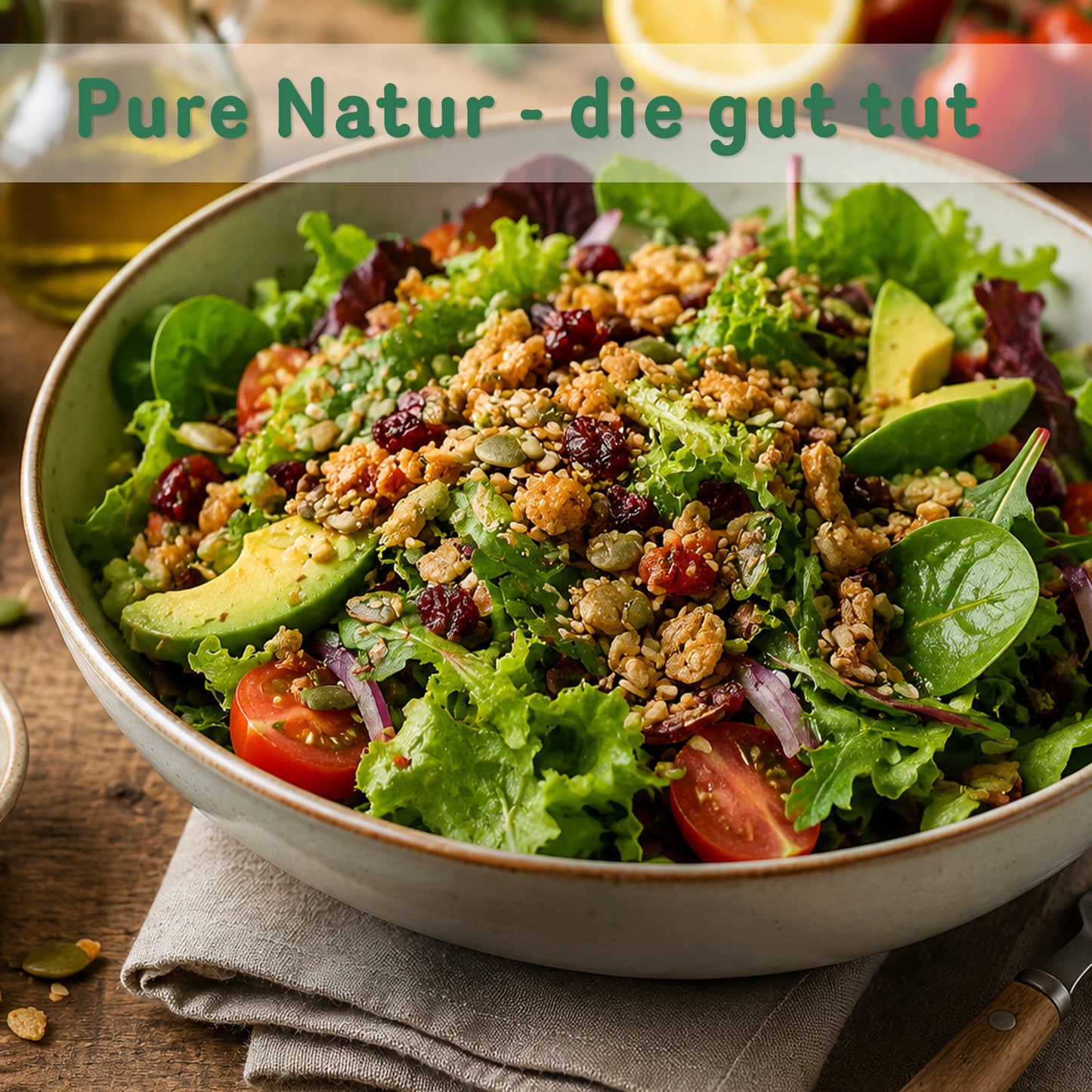 Bio Salat-Topping Körnermischung 500g für gesunde Salate von Tasty Pott