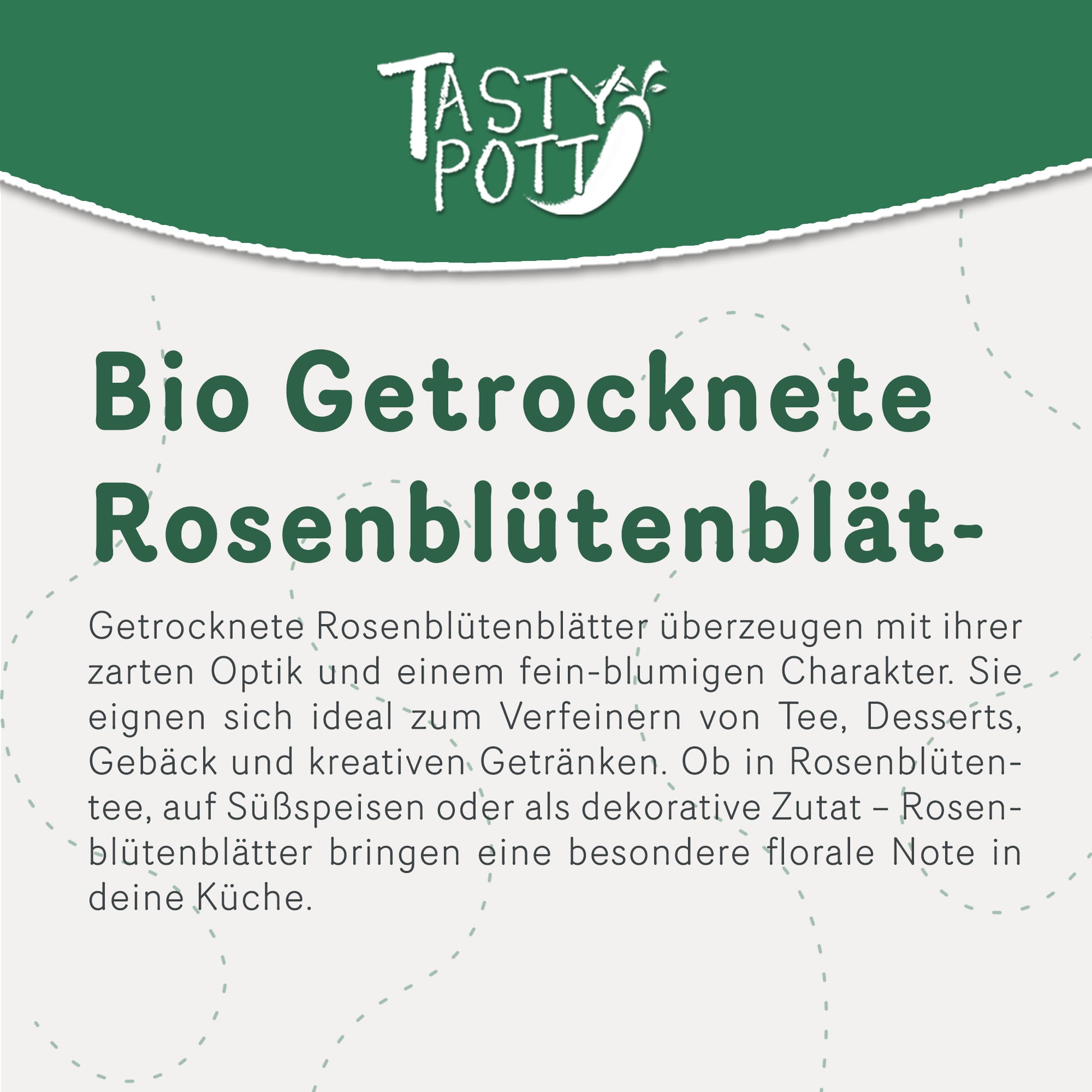 Bio Rosenblütenblätter 100g Beutel für Tee und Desserts