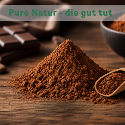 Bio Kakao stark entölt, 1kg Beutel, von Tasty Pott, aromatisch und rein.
