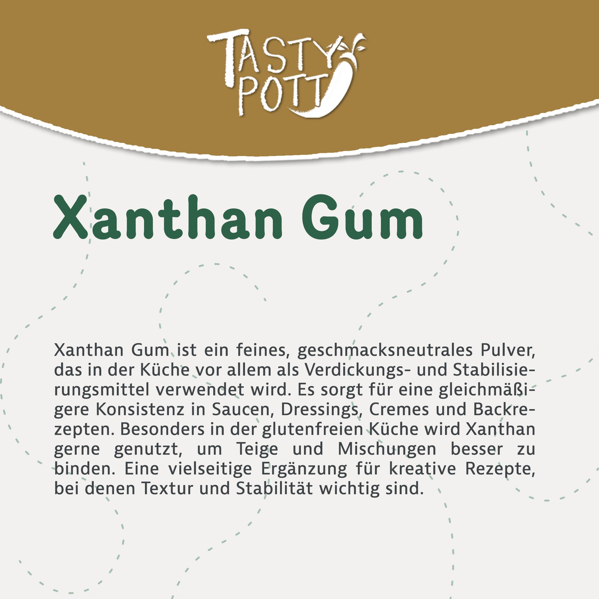 Xanthan Gum - natürliches Bindemittel, 1kg, geschmacksneutral für Küche und Backen