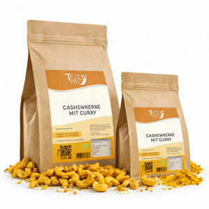 Cashewkerne Curry geröstet & gesalzen - ab 500g von Tasty Pott