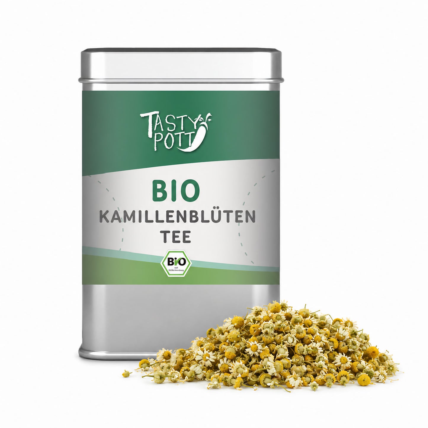 Bio Kamillenblüten Tee - 20g Dose von Tasty Pott