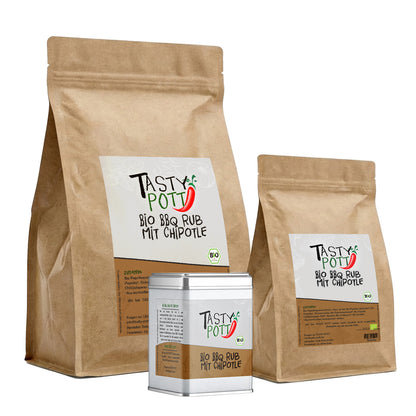 Bio BBQ Rub mit Chipotle - ab 30g im Beutel von Tasty Pott