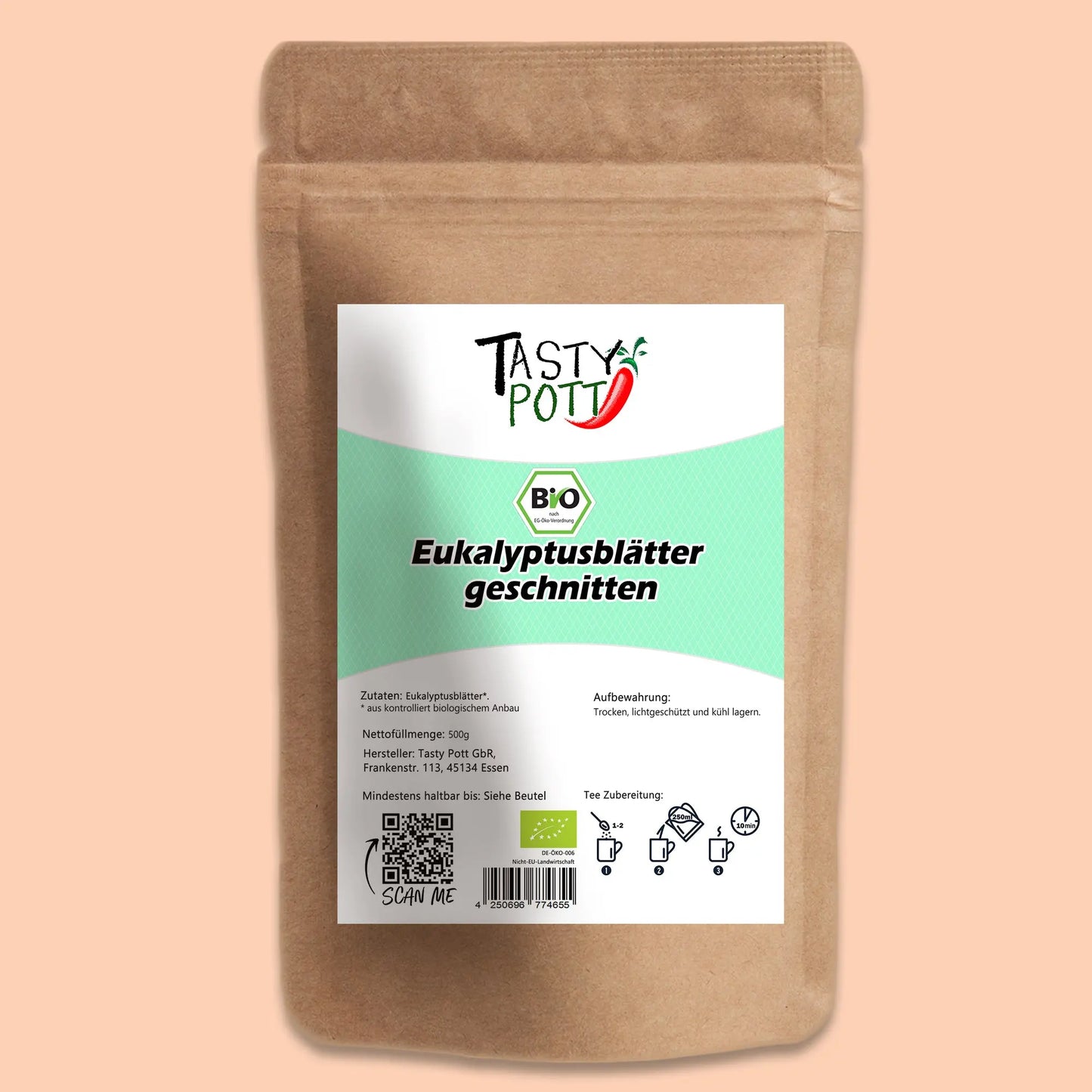 Bio Eukalyptusblätter getrocknet & geschnitten von Tasty Pott Tasty Pott
