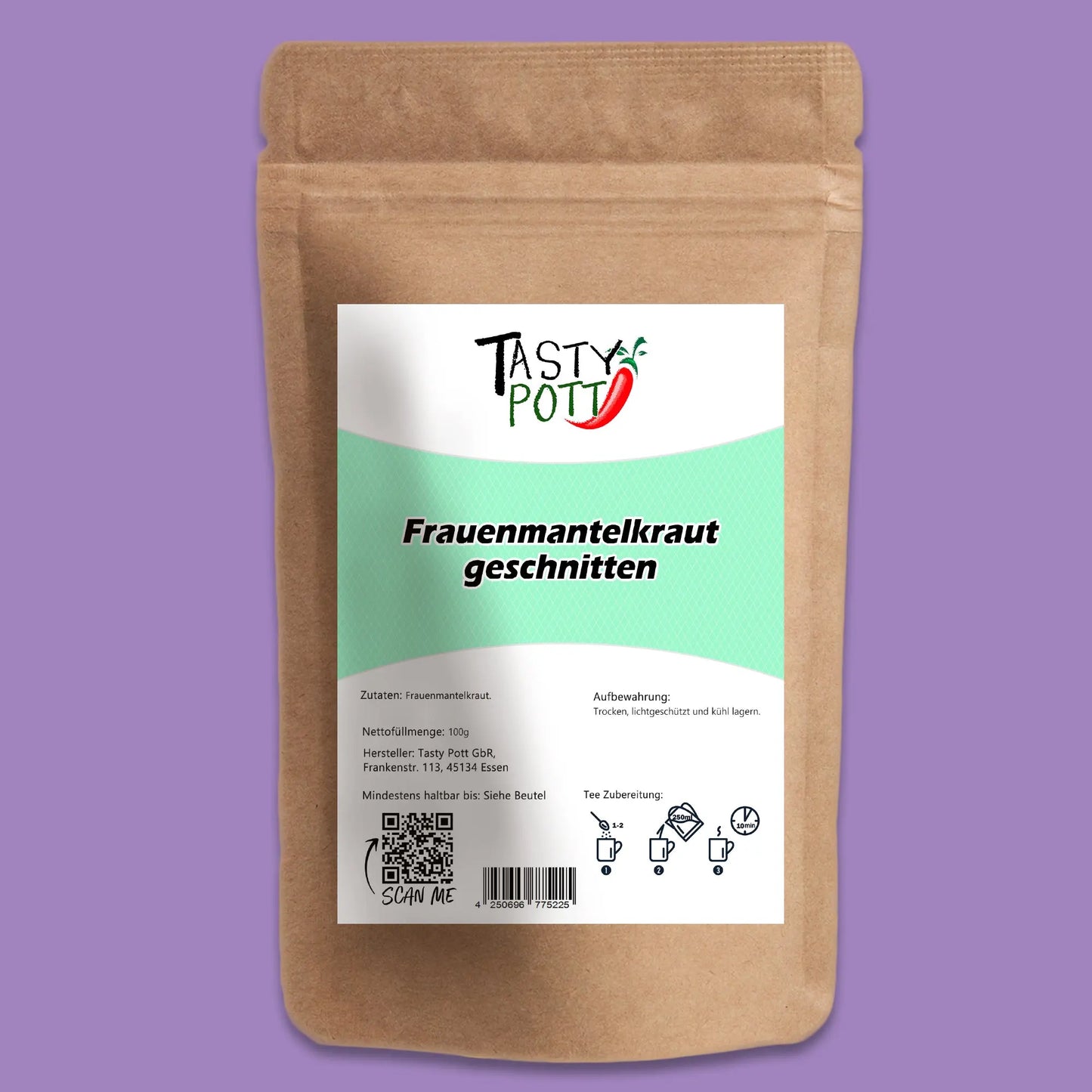 Tasty Pott Frauenmantelkraut getrocknet & geschnitten – Im Beutel Tasty Pott