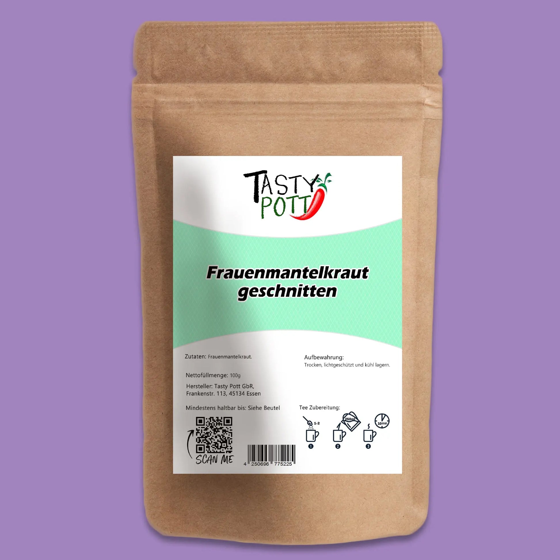 Tasty Pott Frauenmantelkraut getrocknet & geschnitten – Im Beutel Tasty Pott