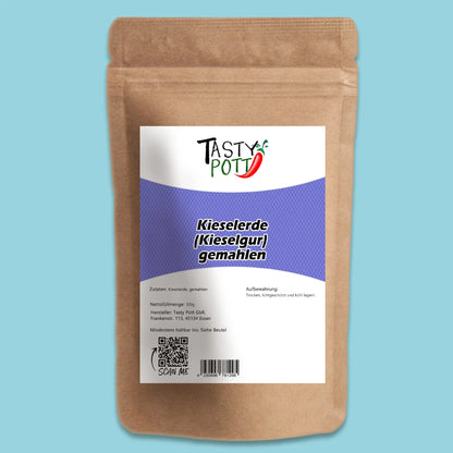 Tasty Pott Kieselgur (Diatomeen) – Natürliches Silizium-Mineral im Beutel Tasty Pott
