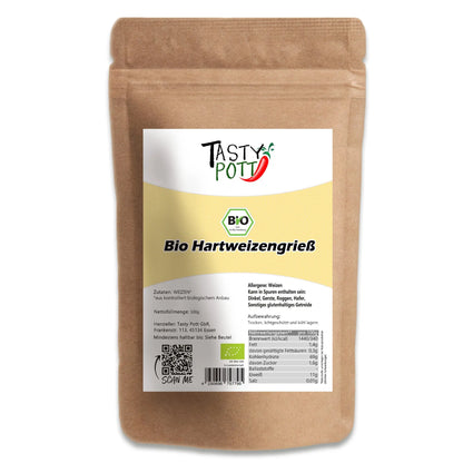 Bio Hartweizengrieß von Tasty Pott - Im Beutel Tasty Pott