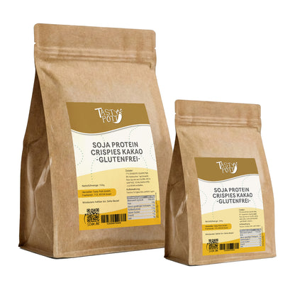Soja Protein Crispies Kakao - 77% Eiweiß - ab 1Kg von Tasty Pott