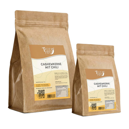 Chili Cashewkerne - Geröstet & Gesalzen ab 500g von Tasty Pott