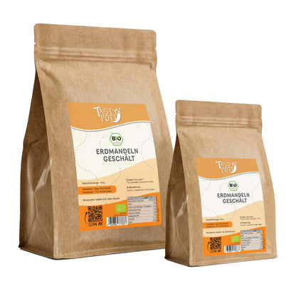 Bio Erdmandeln geschält - ab 1kg Beutel