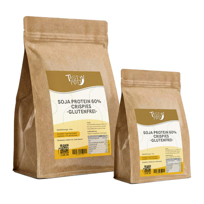 Soja Protein Crispies 60% | ab 1kg Beutel von Tasty Pott