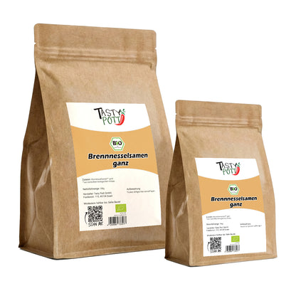Bio Brennnesselsamen ganz - ab 300g Beutel von Tasty Pott