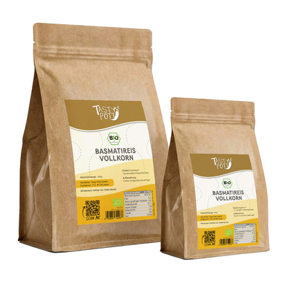 Bio Basmatireis Vollkorn - ab 1Kg von Tasty Pott
