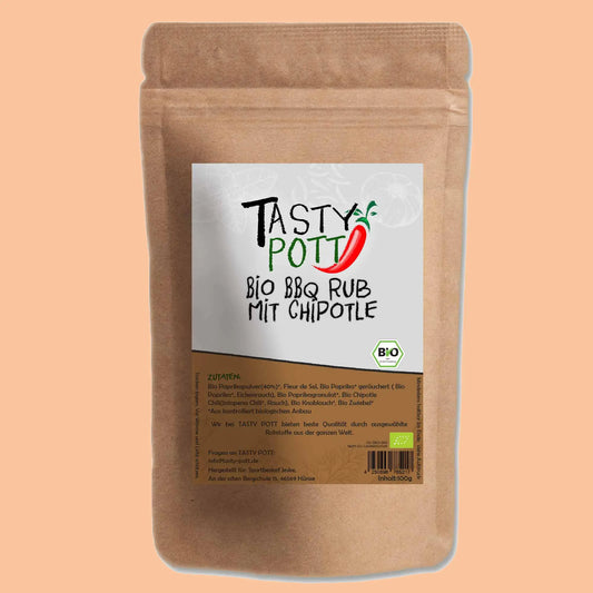 Tasty Pott Bio BBQ Rub mit Chipotle Nachfüllbeutel - Tasty Pott