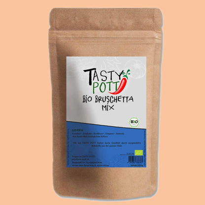 Tasty Pott Bio Bruschetta Mix 200g – Gewürzmischung Nachfüllbeutel Tasty Pott