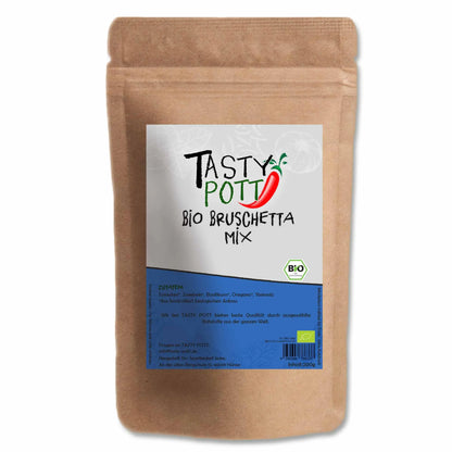 Tasty Pott Bio Bruschetta Mix 200g – Gewürzmischung Nachfüllbeutel Tasty Pott