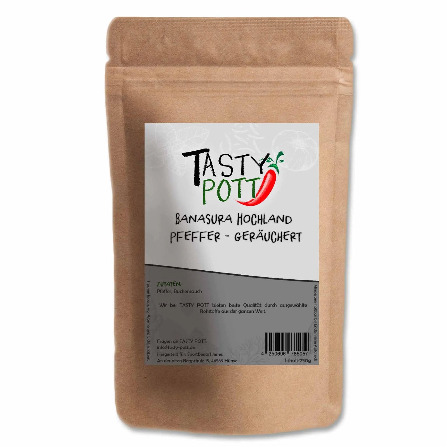 Tasty Pott Banasura Hochlandpfeffer geräuchert 250g Tasty Pott