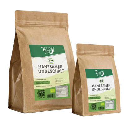 Bio Hanfsamen ungeschält – ab 1kg von Tasty Pott