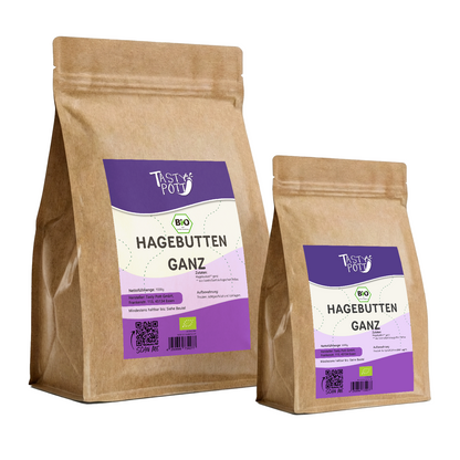 Bio Hagebutten ganz getrocknet - ab 1kg Beutel