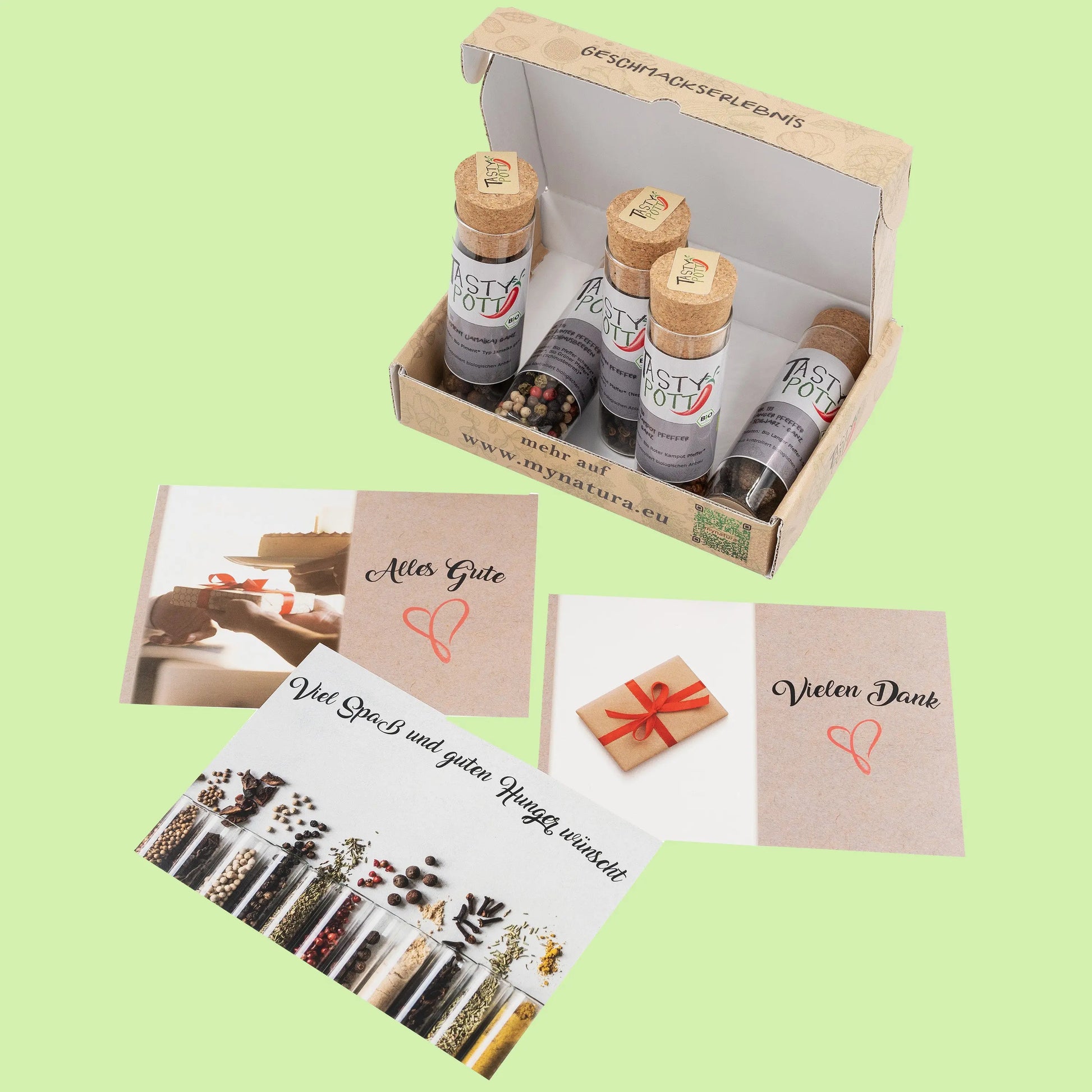 Tasty Pott Gewürzbox - Vielen Dank für Genießer - Tasty Pott