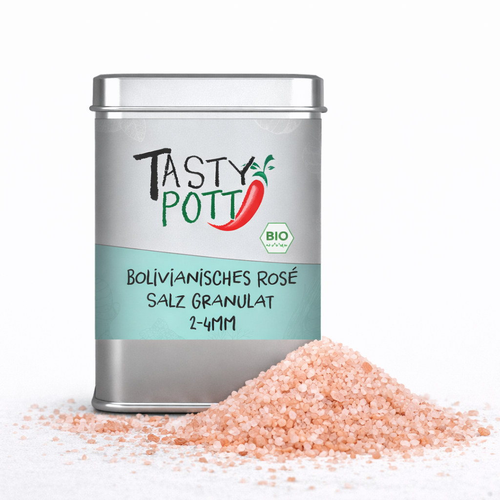 Bolivianisches Rosé Salz Granulat 100g von Tasty Pott