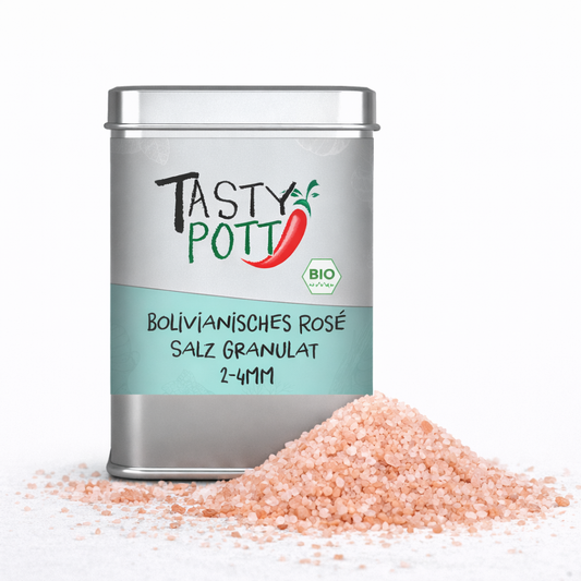 Bolivianisches Rosé Salz Granulat 100g von Tasty Pott