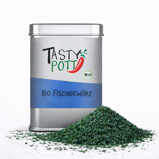 Bio Fischgewürz - Gewürzmischung für Fisch - 100g Dose Tasty Pott