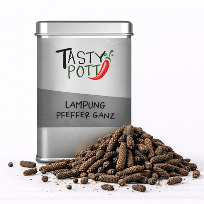 Lampung Pfeffer ganz - Stangenpfeffer - 50g Dose von Tasty Pott