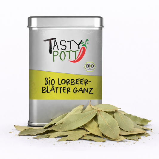 Bio Lorbeerblätter ganz - 5g Dose von Tasty Pott