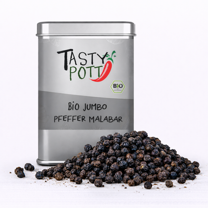 Bio Jumbo Malabar Pfeffer ganz - 70g von Tasty Pott
