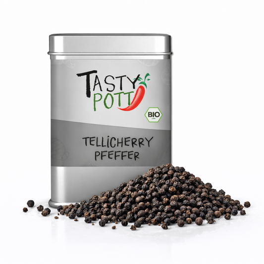 Tellicherry Pfeffer ganz 80g – von Tasty Pott