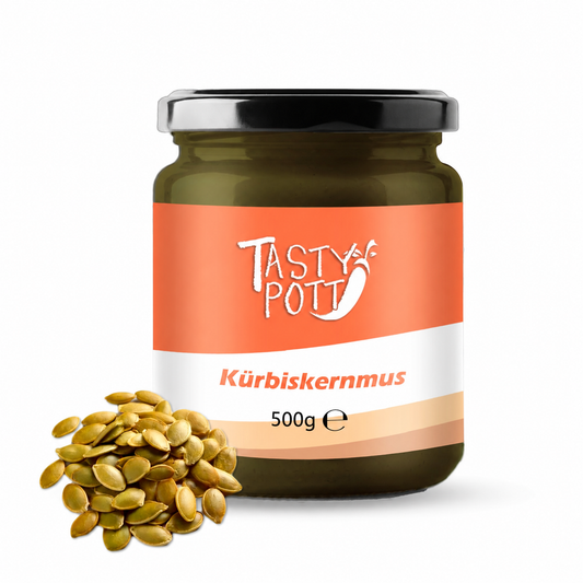 Kürbiskernmus in Rohkostqualität - 500g von Tasty Pott
