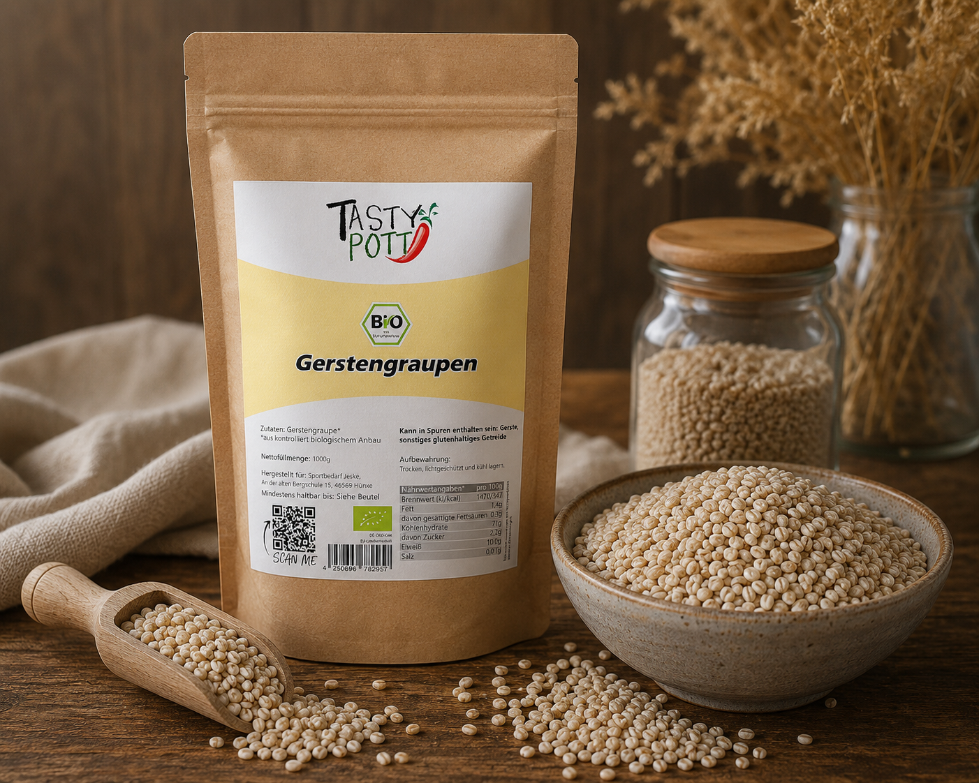 Bio Gerstengraupen - ab 1kg Beutel