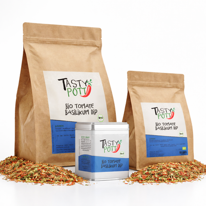 Bio Tomate Basilikum Dip Gewürz - ab 30g im Beutel von Tasty Pott