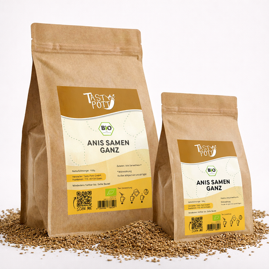 Bio Anis Samen ganz - ab 100g Beutel von Tasty Pott