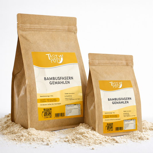 Bambusfasern gemahlen - ab 1kg Beutel von Tasty Pott