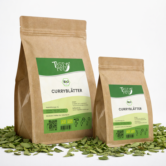 Bio Curryblätter ganz getrocknet - ab 60g von Tasty Pott