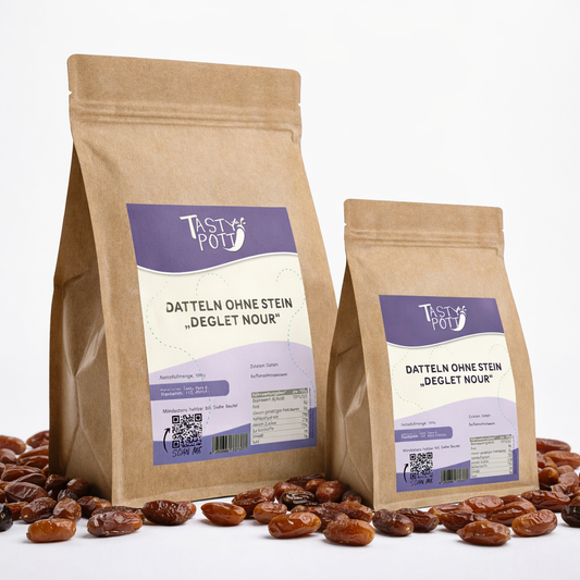 Deglet Nour Datteln entsteint - ab 1kg Beutel von Tasty Pott