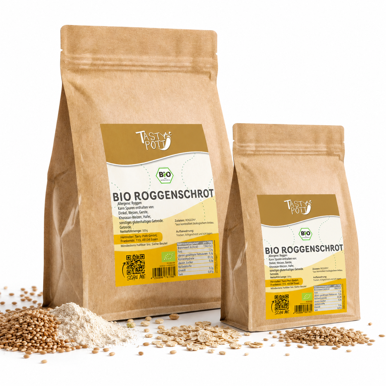 Bio Roggenschrot - im Beutel