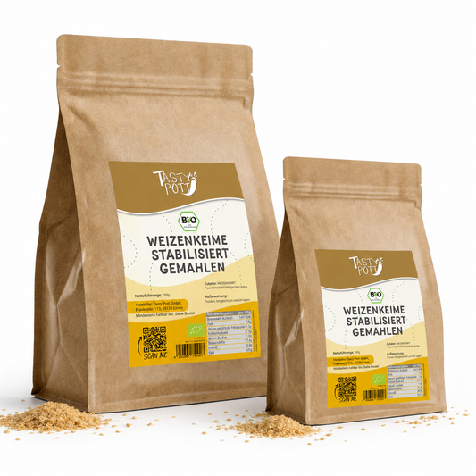Bio Weizenkeime stabilisiert gemahlen ab 1kg von Tasty Pott