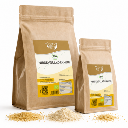 Bio Hirsevollkornmehl glutenfrei - ab 1kg von Tasty Pott