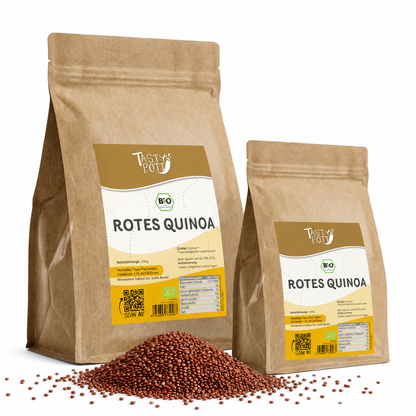 Bio Quinoa Rot 2 kg - Glutenfrei & Nussig - im Beutel von Tasty Pott