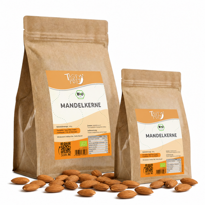 Bio Mandeln, unbehandelt - ab 1kg Beutel von Tasty Pott