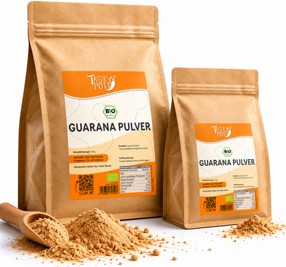 Bio Guarana Pulver - natürliches Koffein - ab 250g Beutel