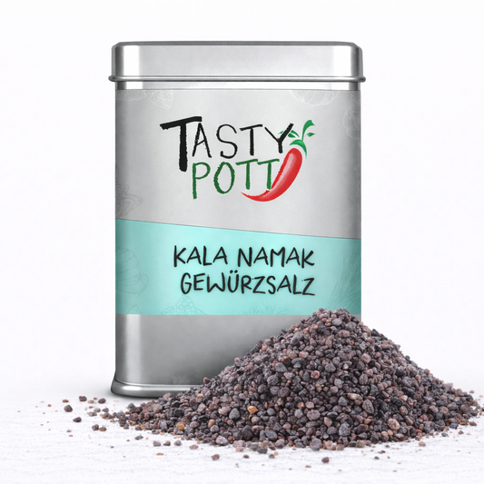 Kala Namak Salz - Indisches Schwarzsalz - 100g Dose von Tasty Pott