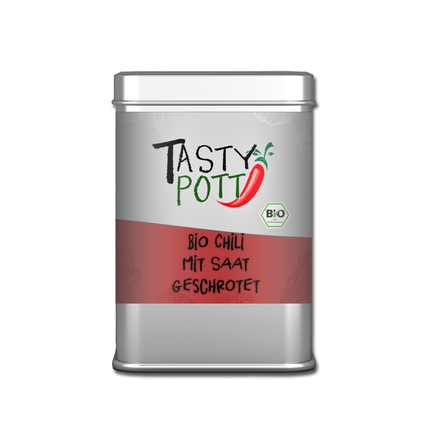 Bio Chili geschrotet mit Saat - 60g Dose