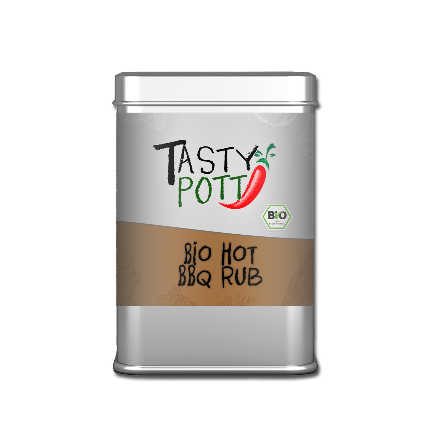 Bio Hot BBQ Rub - 100g Dose von Tasty Pott