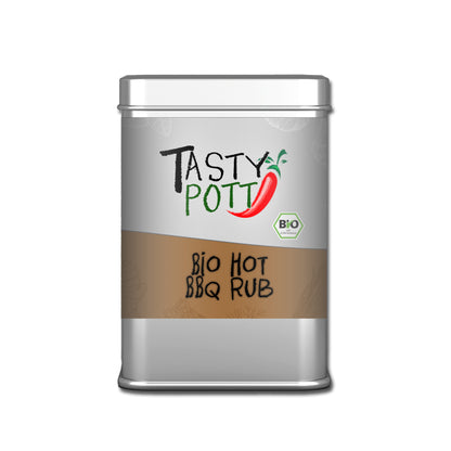Bio Hot BBQ Rub - 100g Dose von Tasty Pott